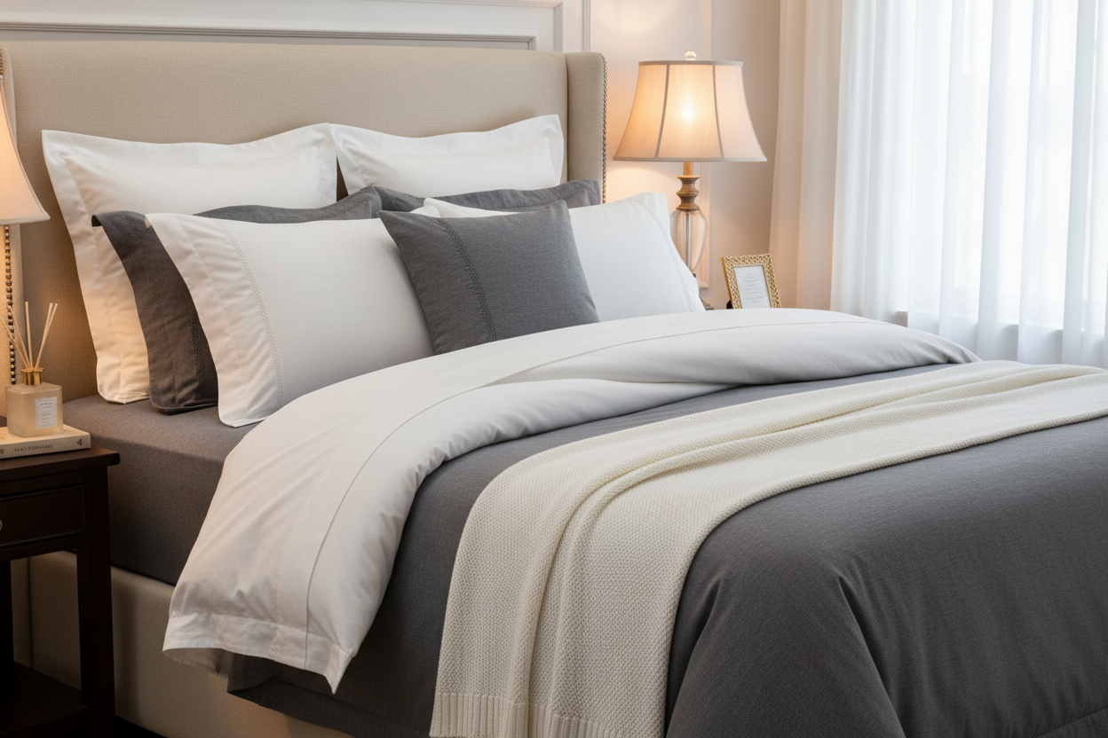 Luxury 1000 Thread Count Cotton Bed Sheet Set
