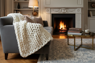 Luxury Chunky Knit Throw Blanket Super Soft