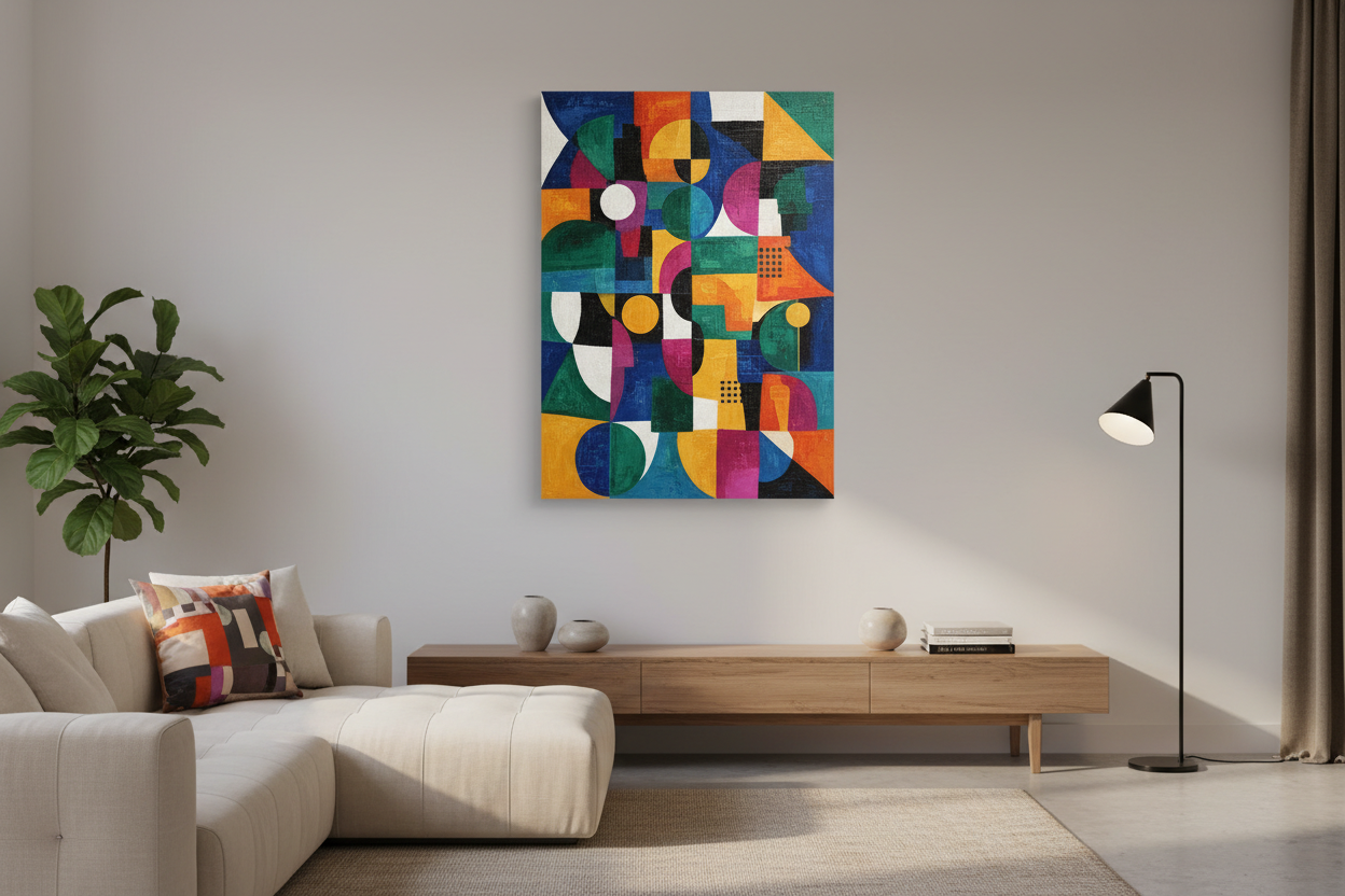 Modern Abstract Wall Art Canvas Print